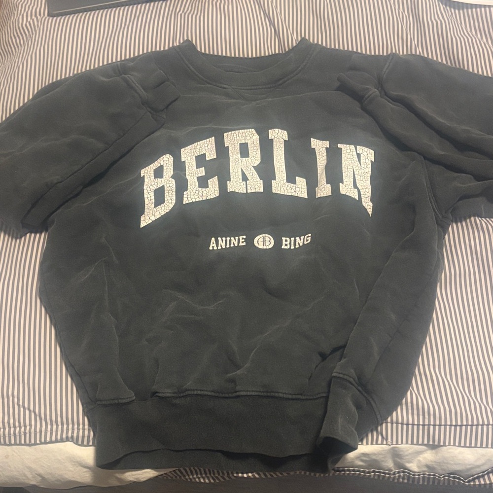 Anine Bing Charcoal Berlin Sweatshirt